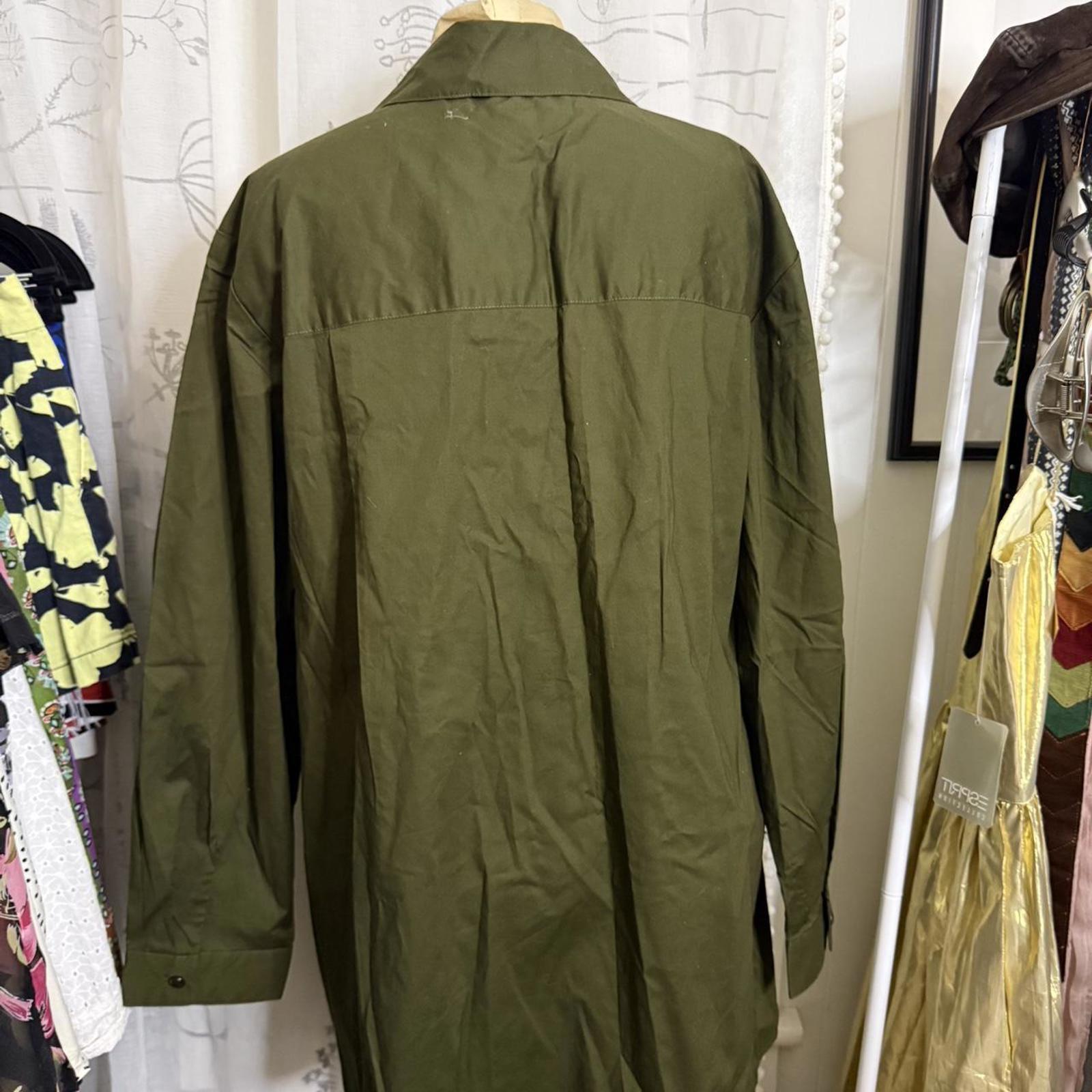 Bob Mackie ‘Wearable Art’ Olive Green and Gold Embroidered Shirt