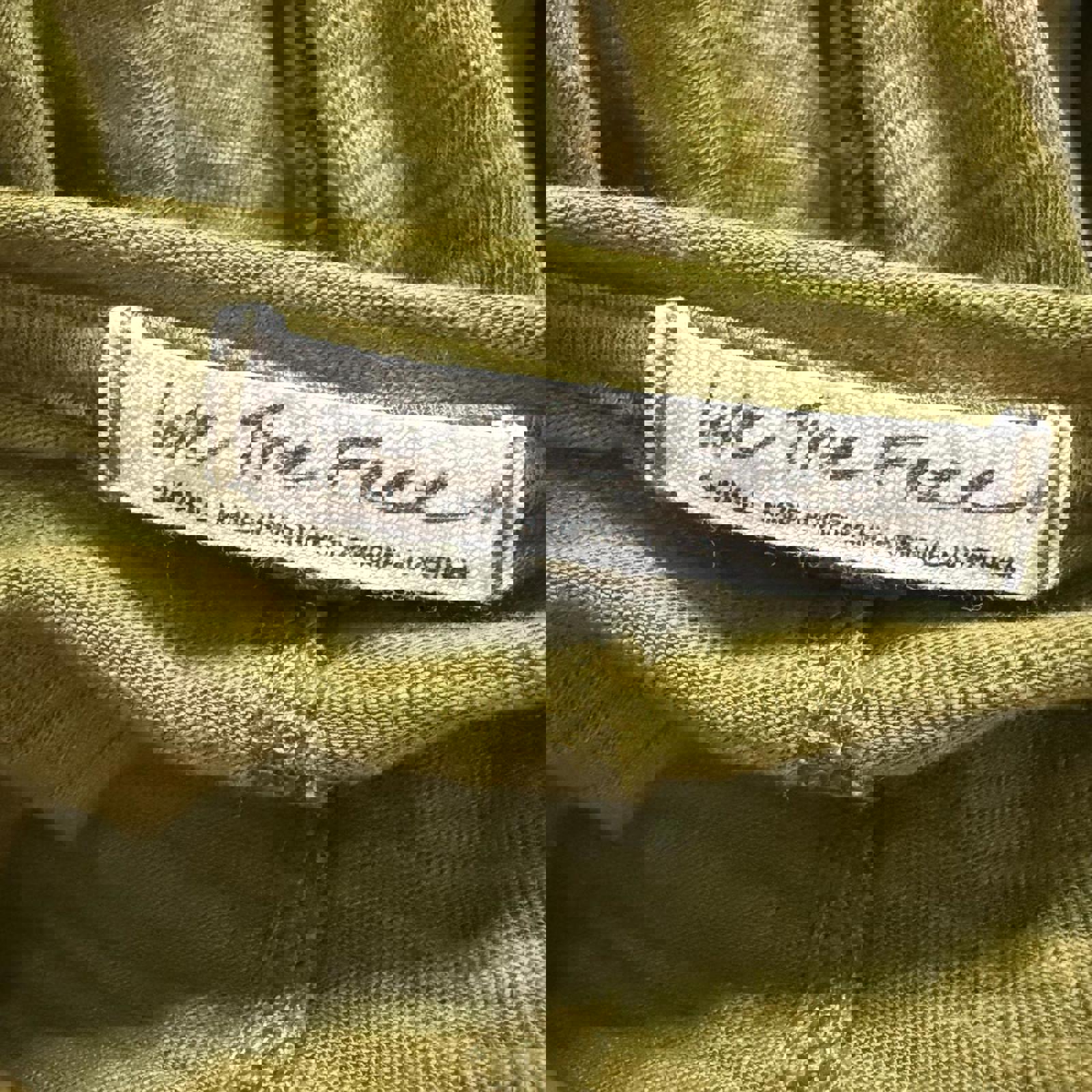 Free People We The Free Green Long Sleeve Top