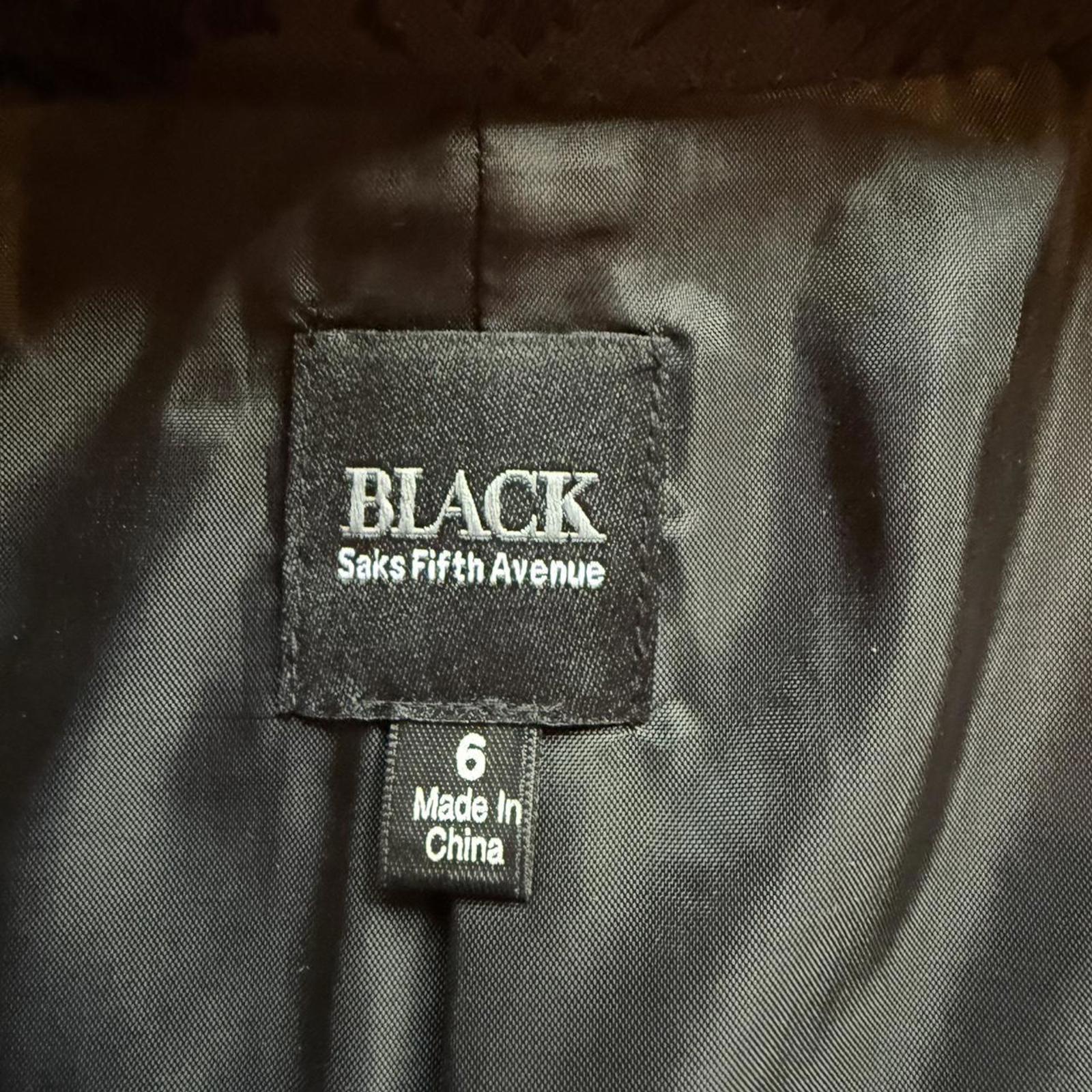 Saks Fifth Avenue Women's Black Brocade Jacket