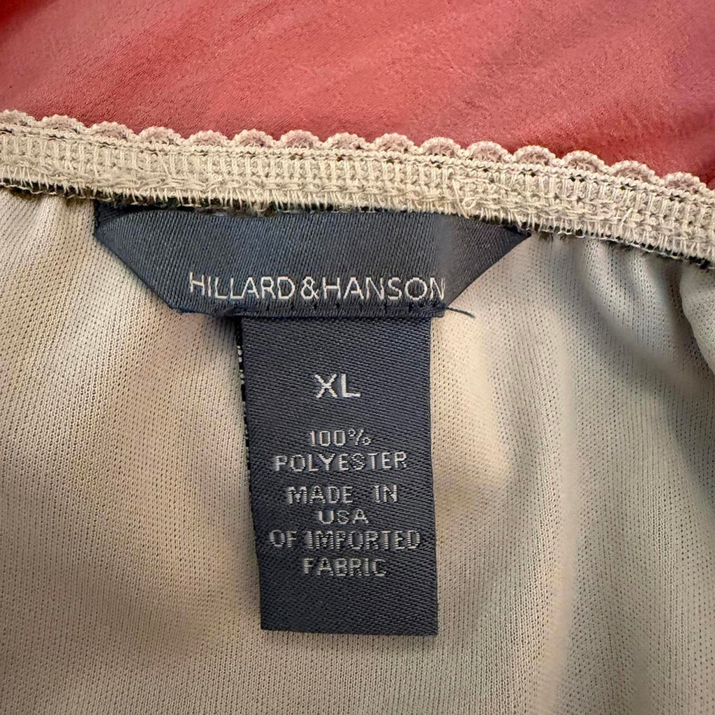 Hillard & Hanson midi skirt with floral pattern and ruffle hem
