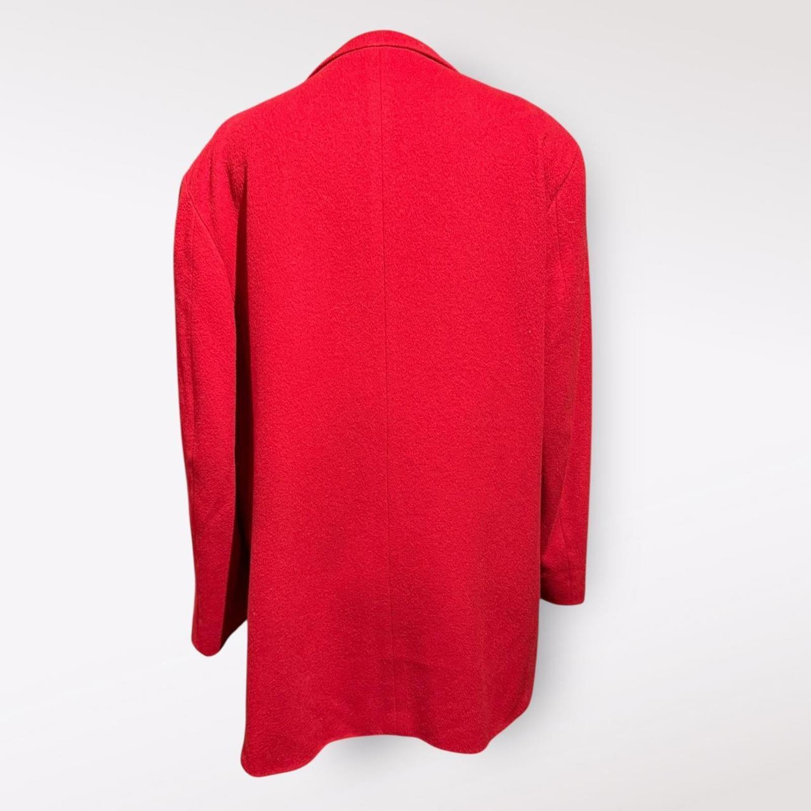 L.L. Bean Women's Red Wool Blazer Jacket