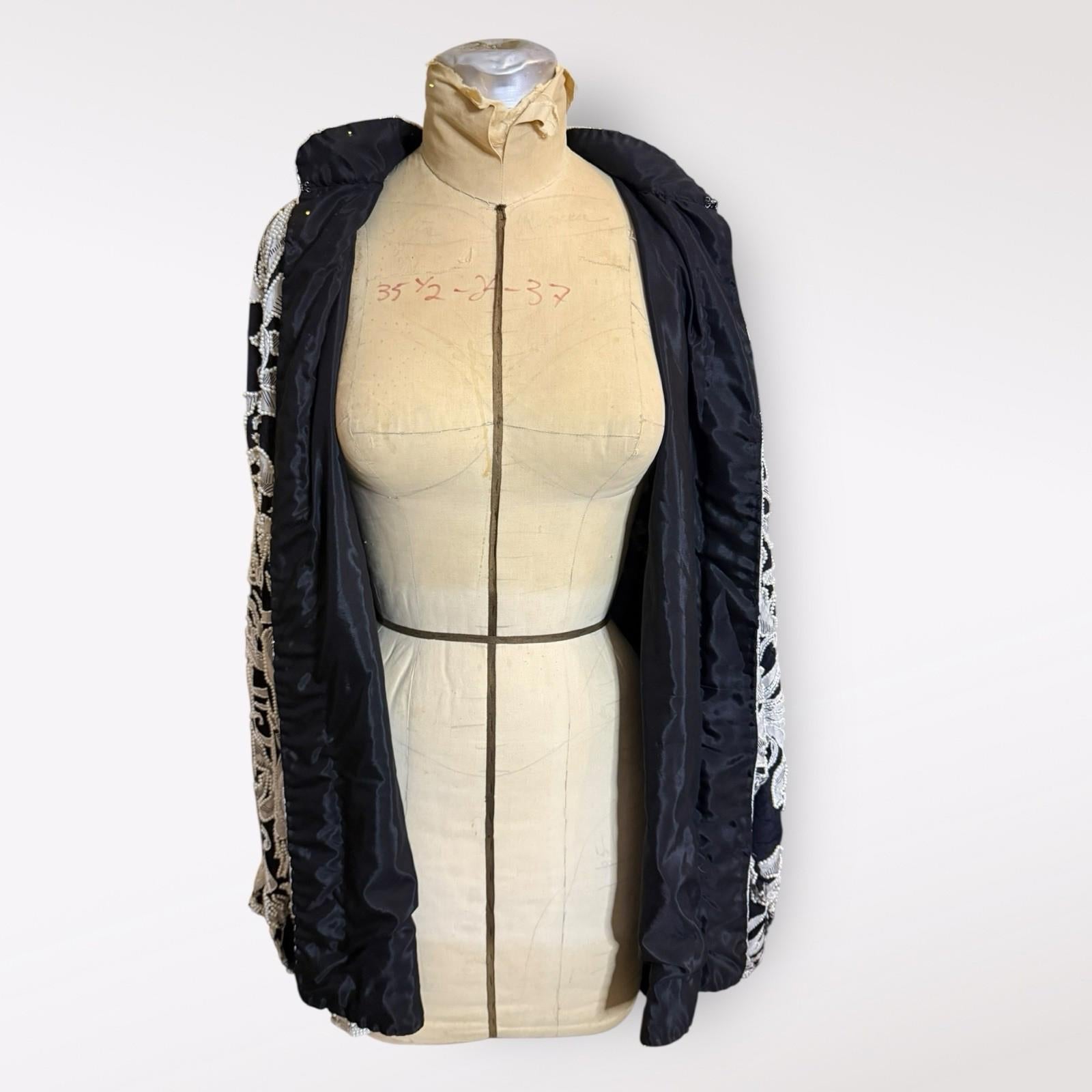 Jasdee Vintage Jacket Hand Beaded On Silk