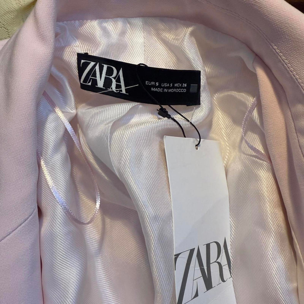 Zara Light Pink Blazer Jacket