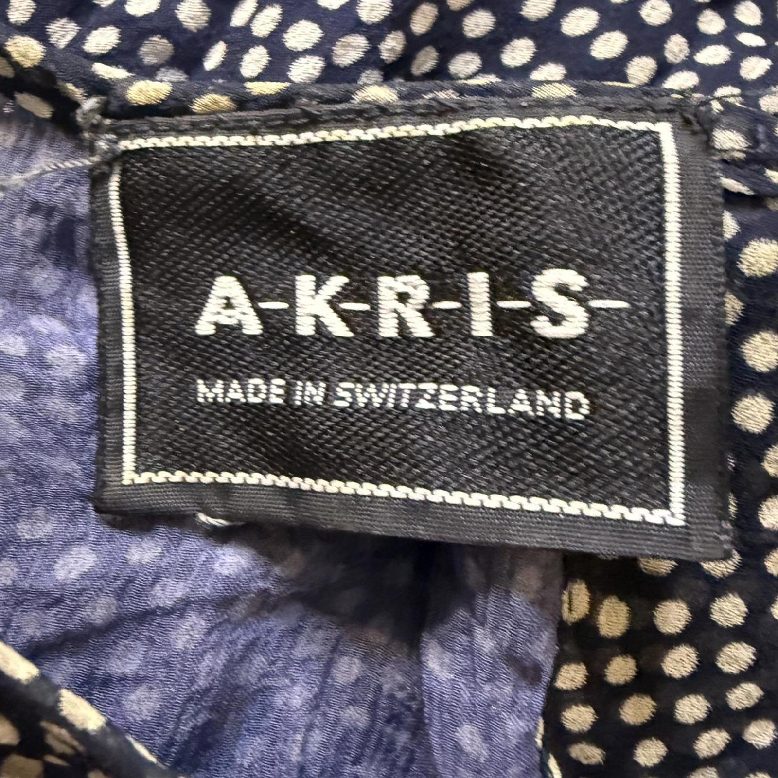 Akris Black and White Polka Dot Midi Dress