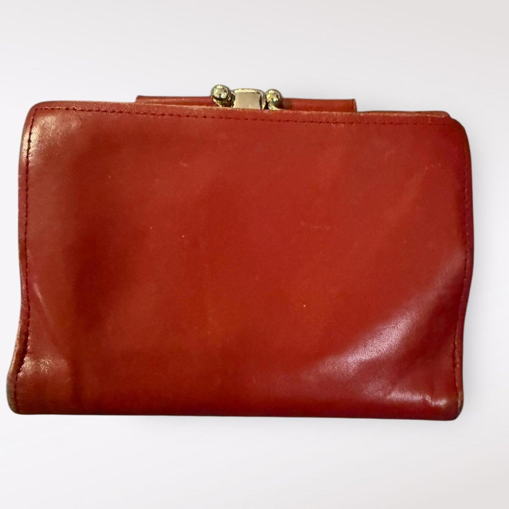 Buxton Red Leather Wallet