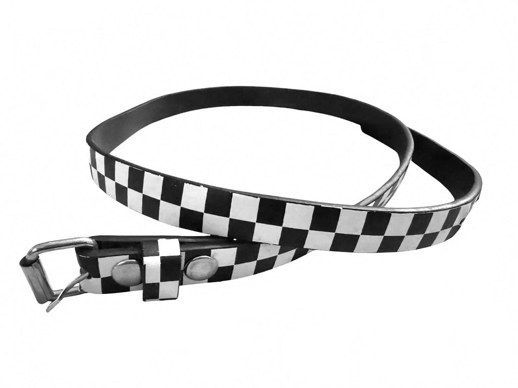 Checkerboard Black and White Belt