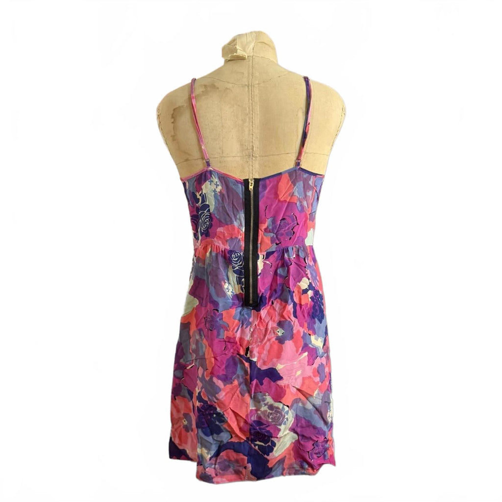 Yumi Kim Floral Print Sleeveless Dress with Back Zipper
