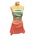 Rare London Strapless Ombre Mini Dress