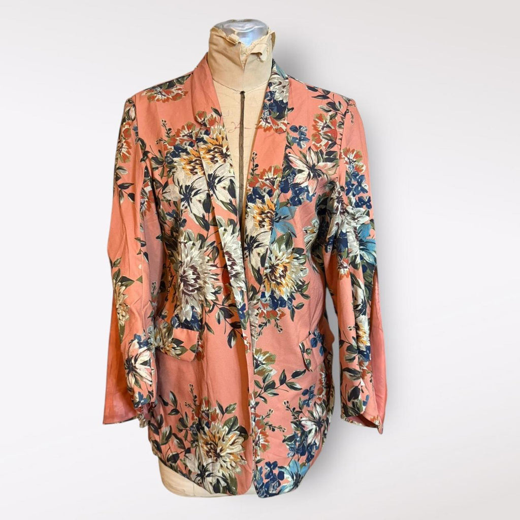 Zara Pink Floral Blazer