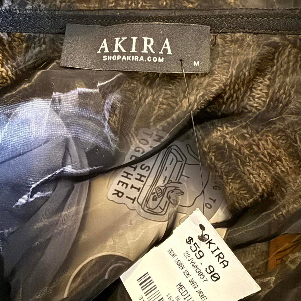 Akira Sheer Black Jacket Dress