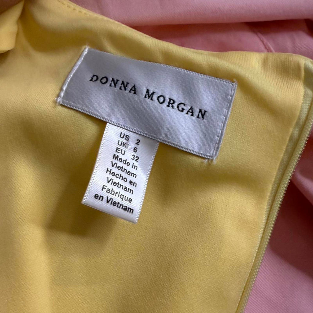 Donna Morgan Butter Yellow Sheath Dress