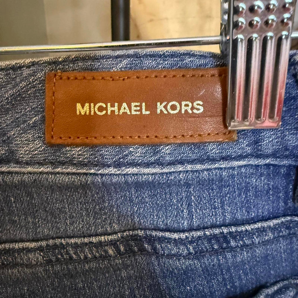 Michael Kors Distressed Straight Leg Jeans Size 0