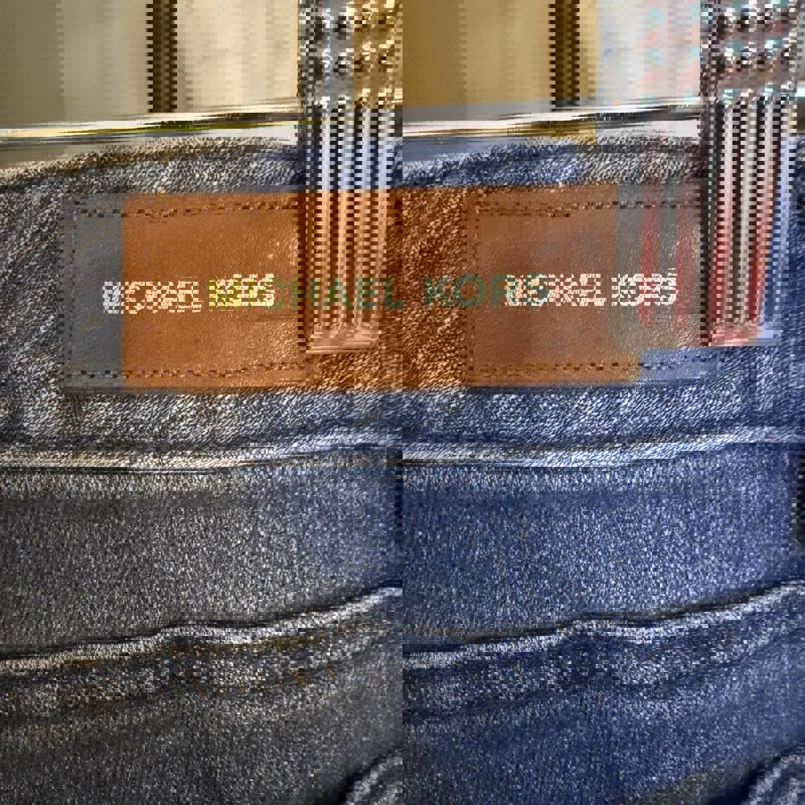 Michael Kors Distressed Straight Leg Jeans Size 0