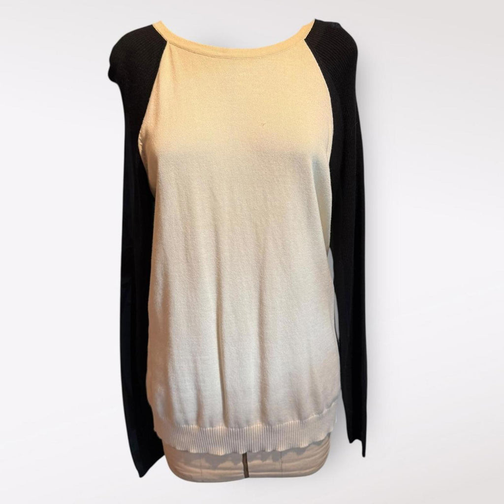 Chaps Long Sleeve Colorblock Sweater