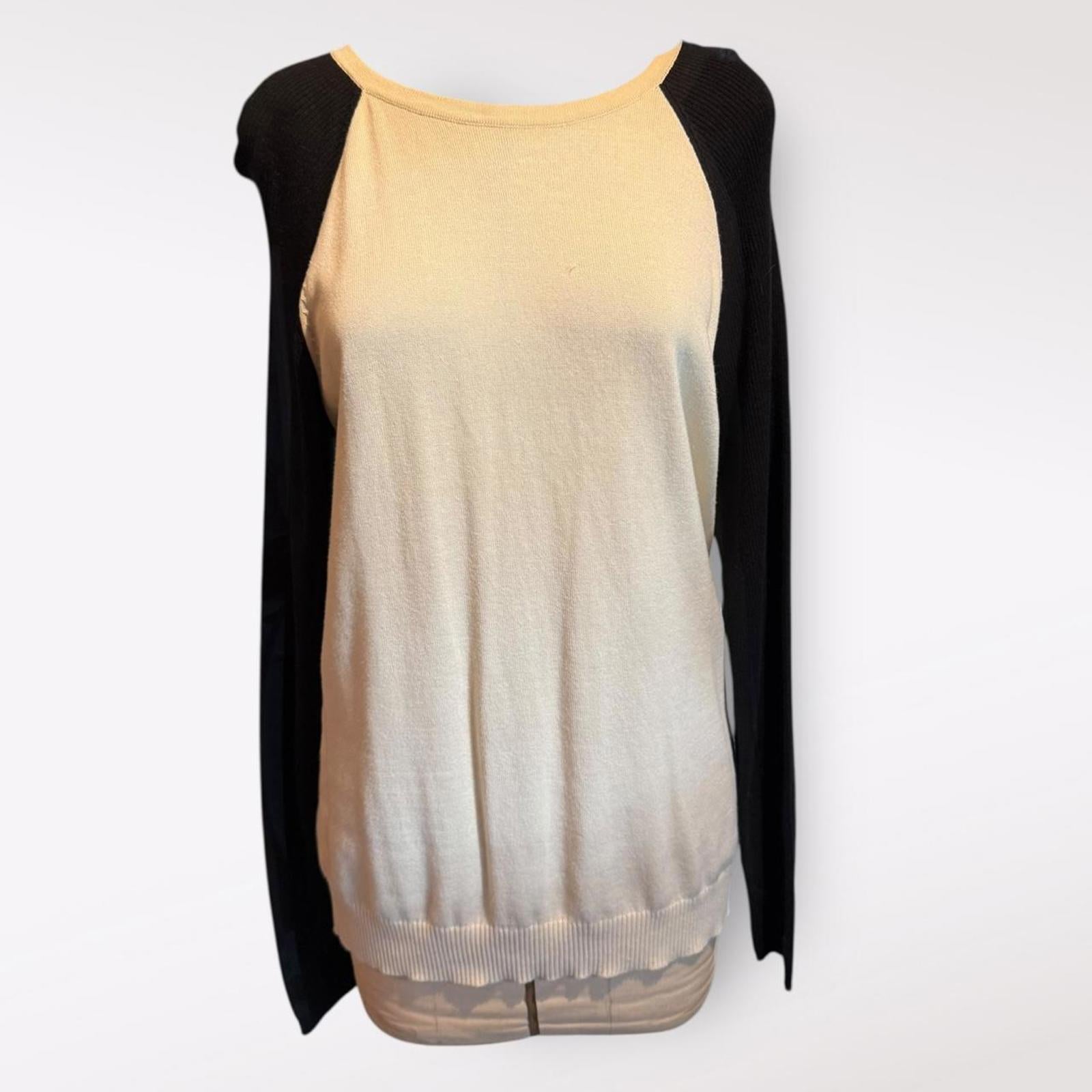 Chaps Long Sleeve Colorblock Sweater