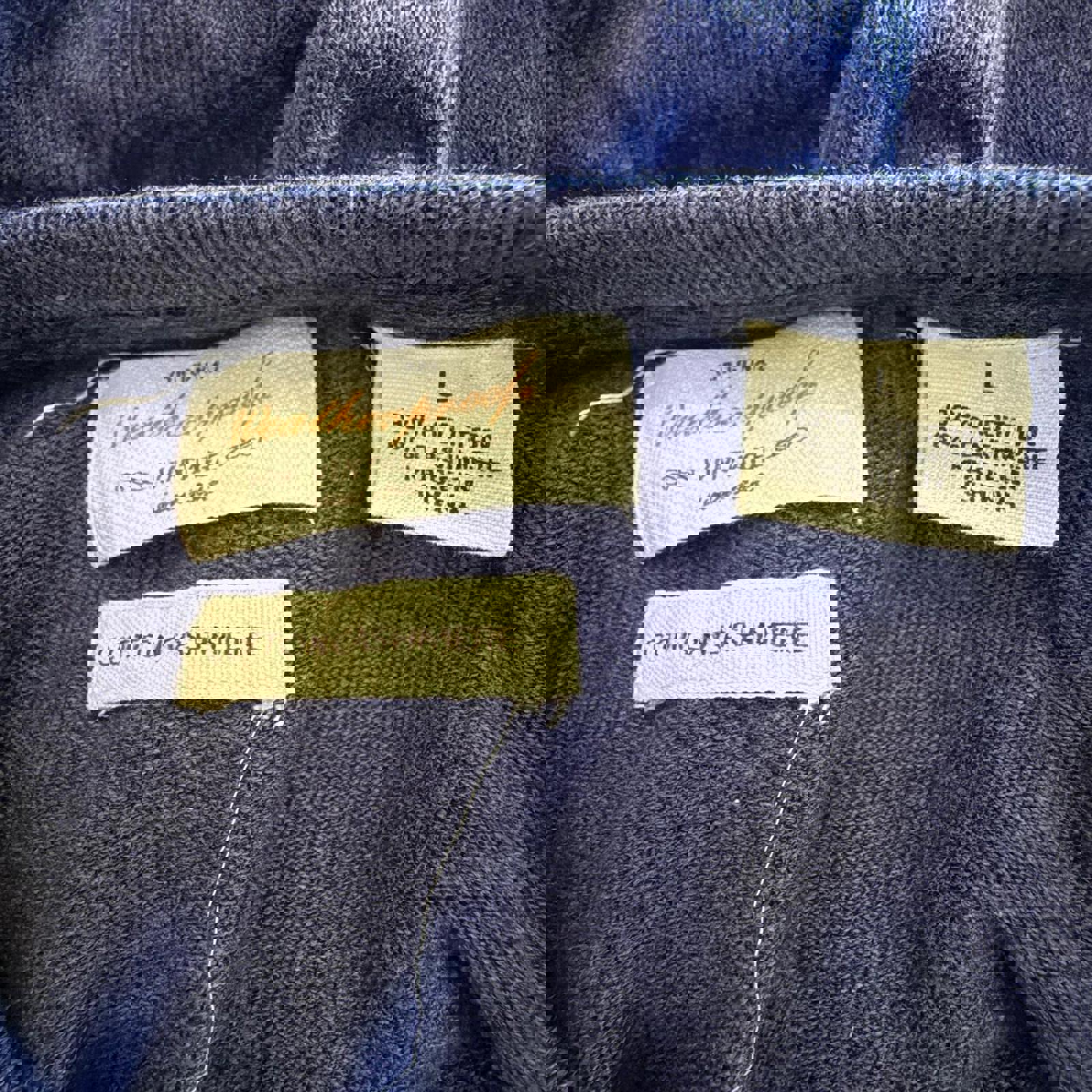 Weatherproof Cashmere/Cotton Blend Bue V-neck Sweater