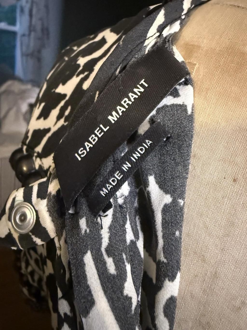 Isabel Marant Dress With Studded Metal Bead Detail