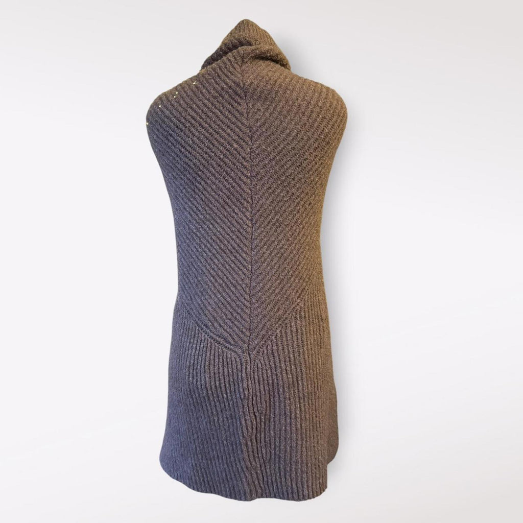 NICHOLAS Brown Knit Scarf Coverup