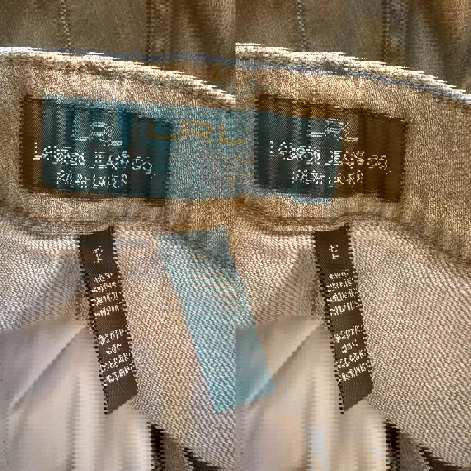 Lauren Jeans Co. Ralph Lauren Beige Denim Jeans