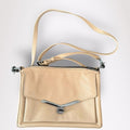 BOTKIER Leather Crossbody Valentina Flap Bag Color Wheat