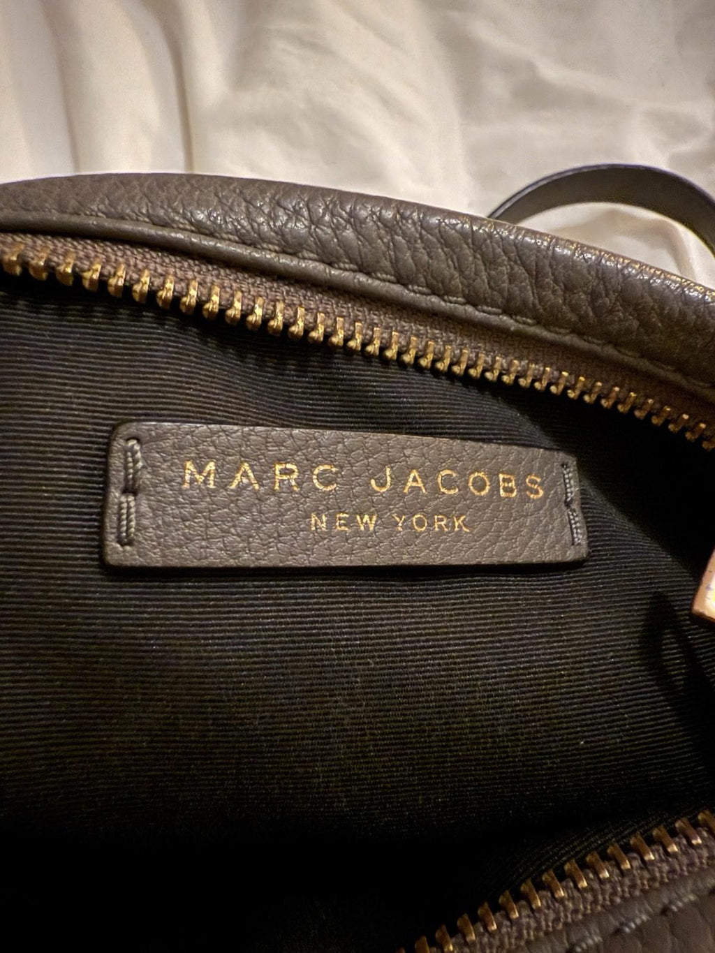 Marc by Marc Jacobs Classic Q Percy Crossbody Taupe Leather