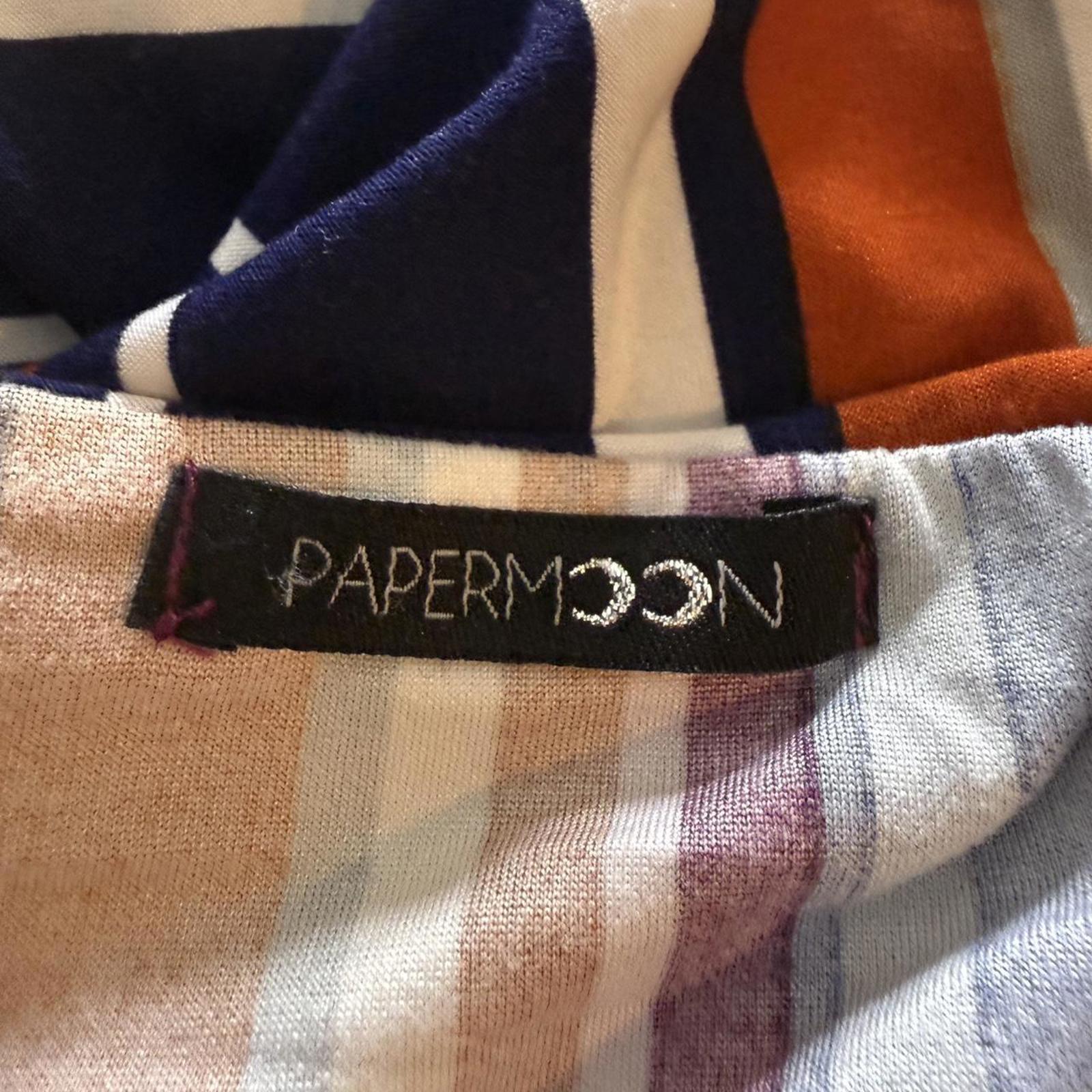 Paper Moon Multicolored Striped Crop Top Size L