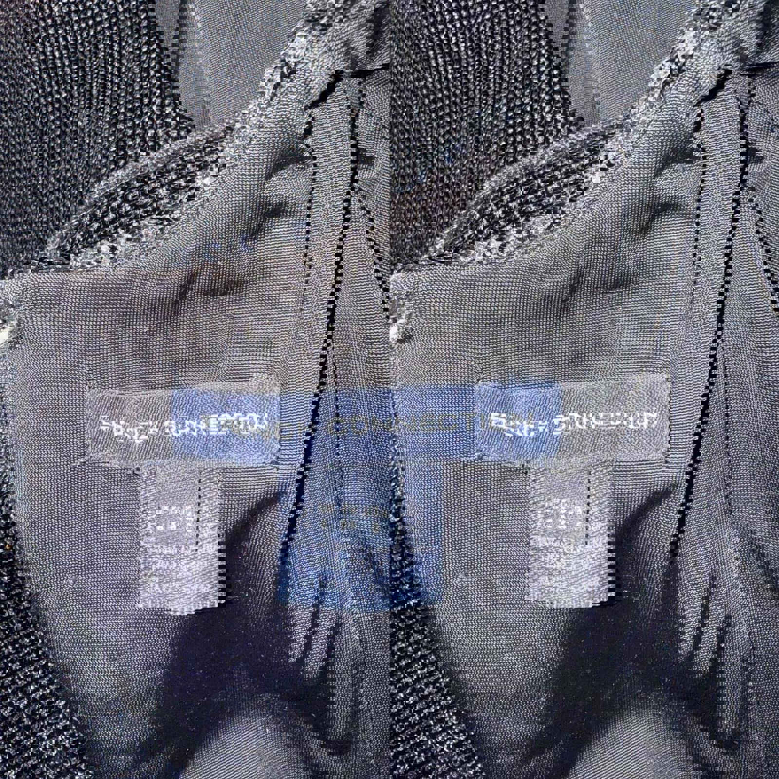 French Connection Black Sequin Cap Sleeve Dress