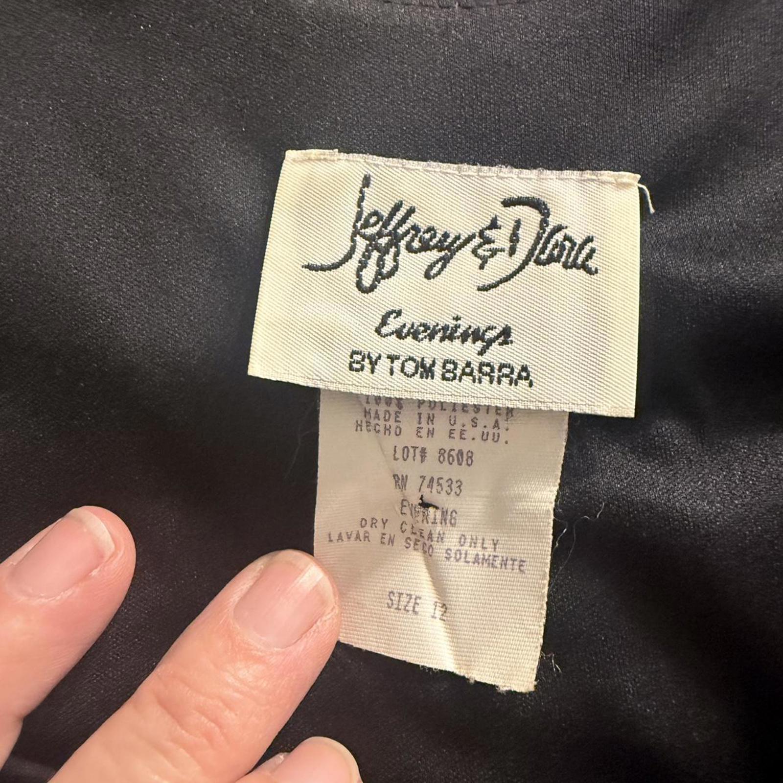 Jeffrey & Dara by Tom Barra Black Cocktail Dress
