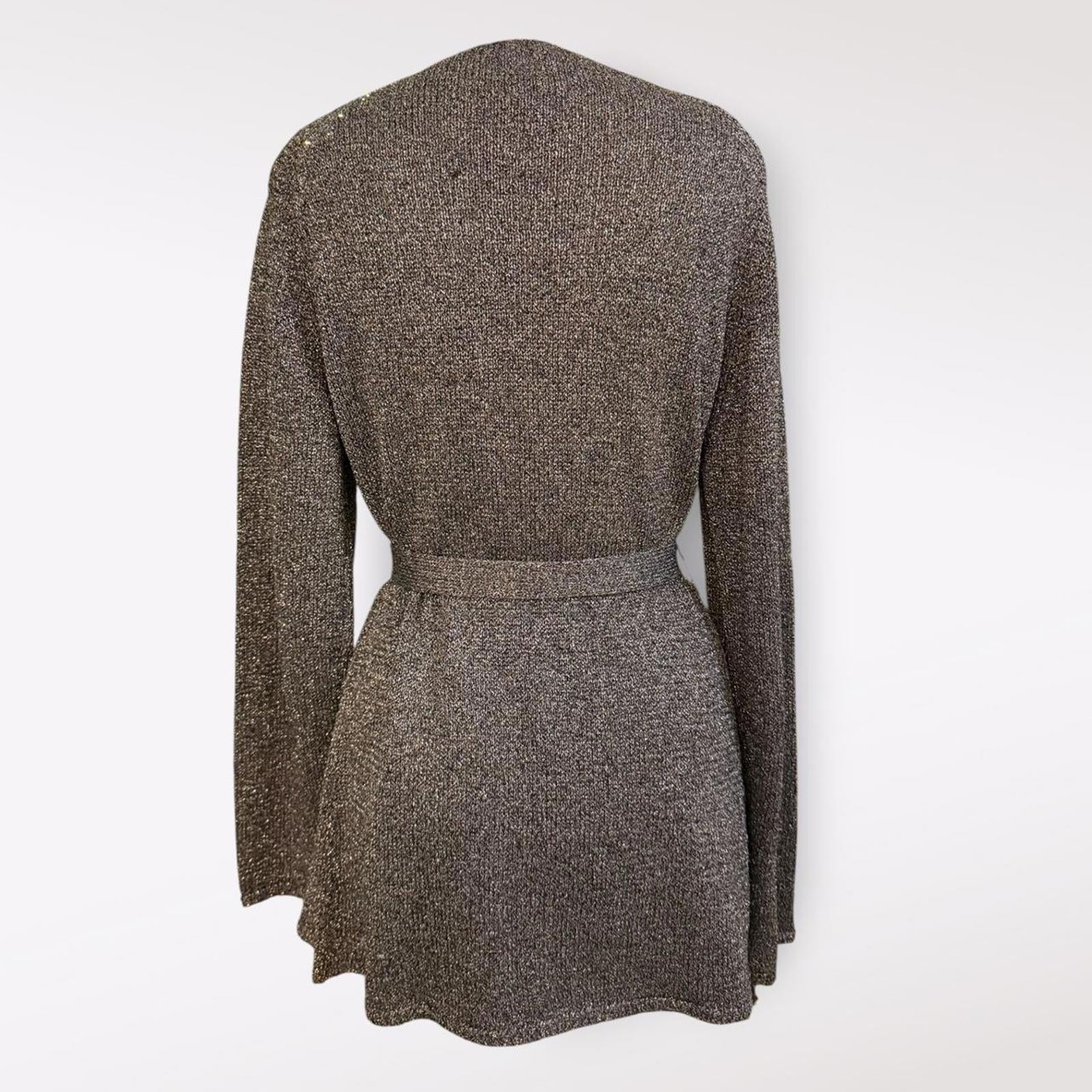 Oodji Silver Cardigan with Belt
