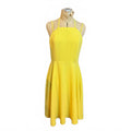 ASOS Yellow A-line Midi Dress Size 8
