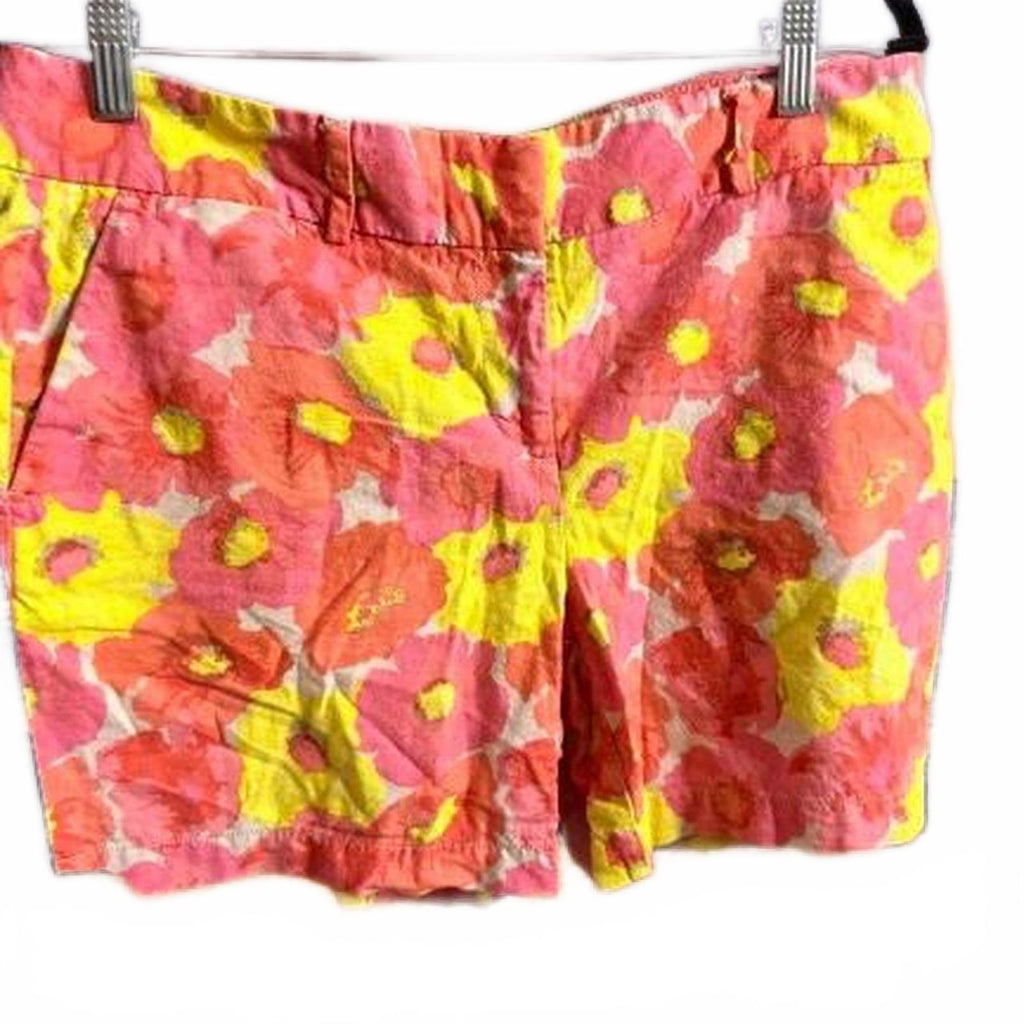 Loft Pink and Yellow Floral Shorts