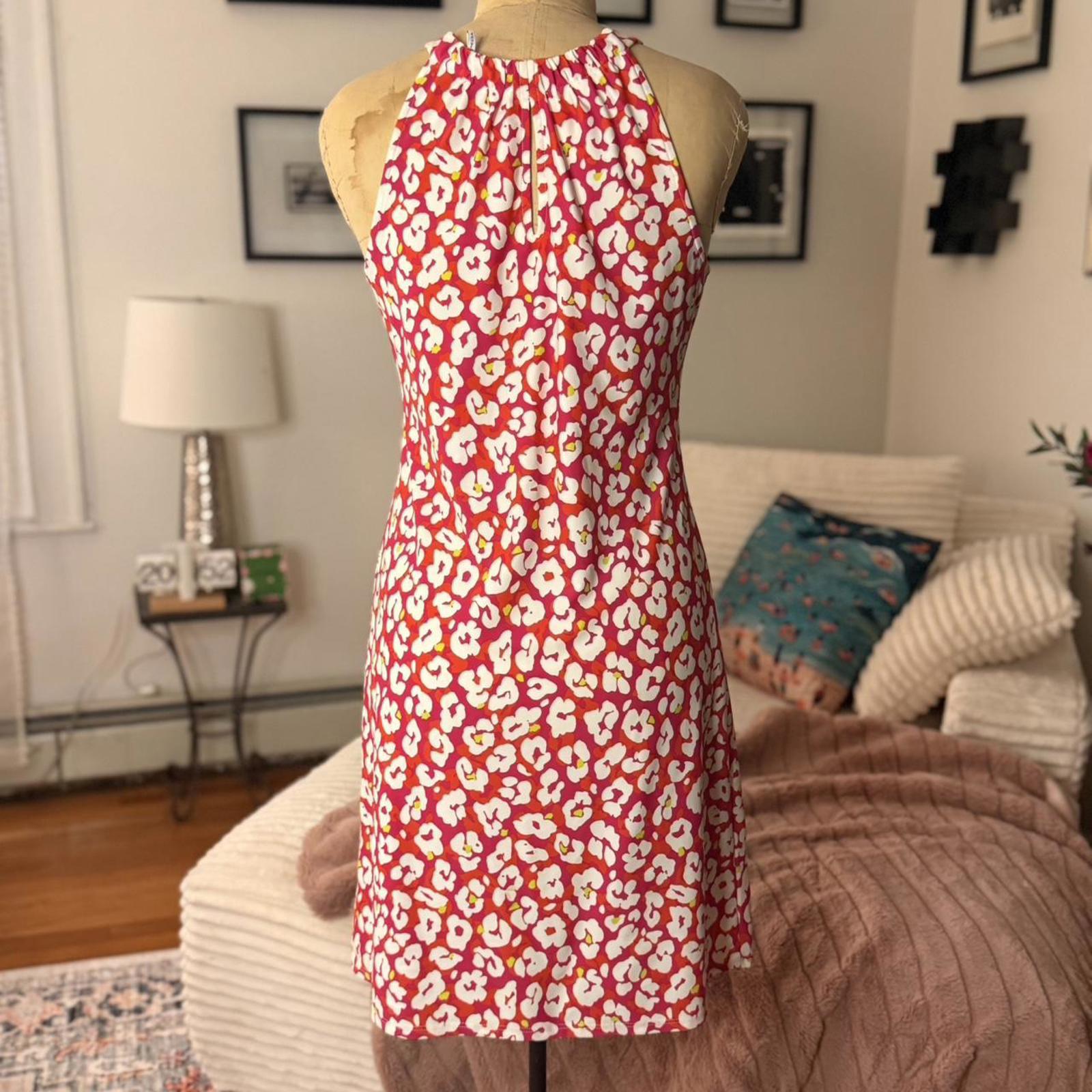 Jude Connally Floral Red Dress