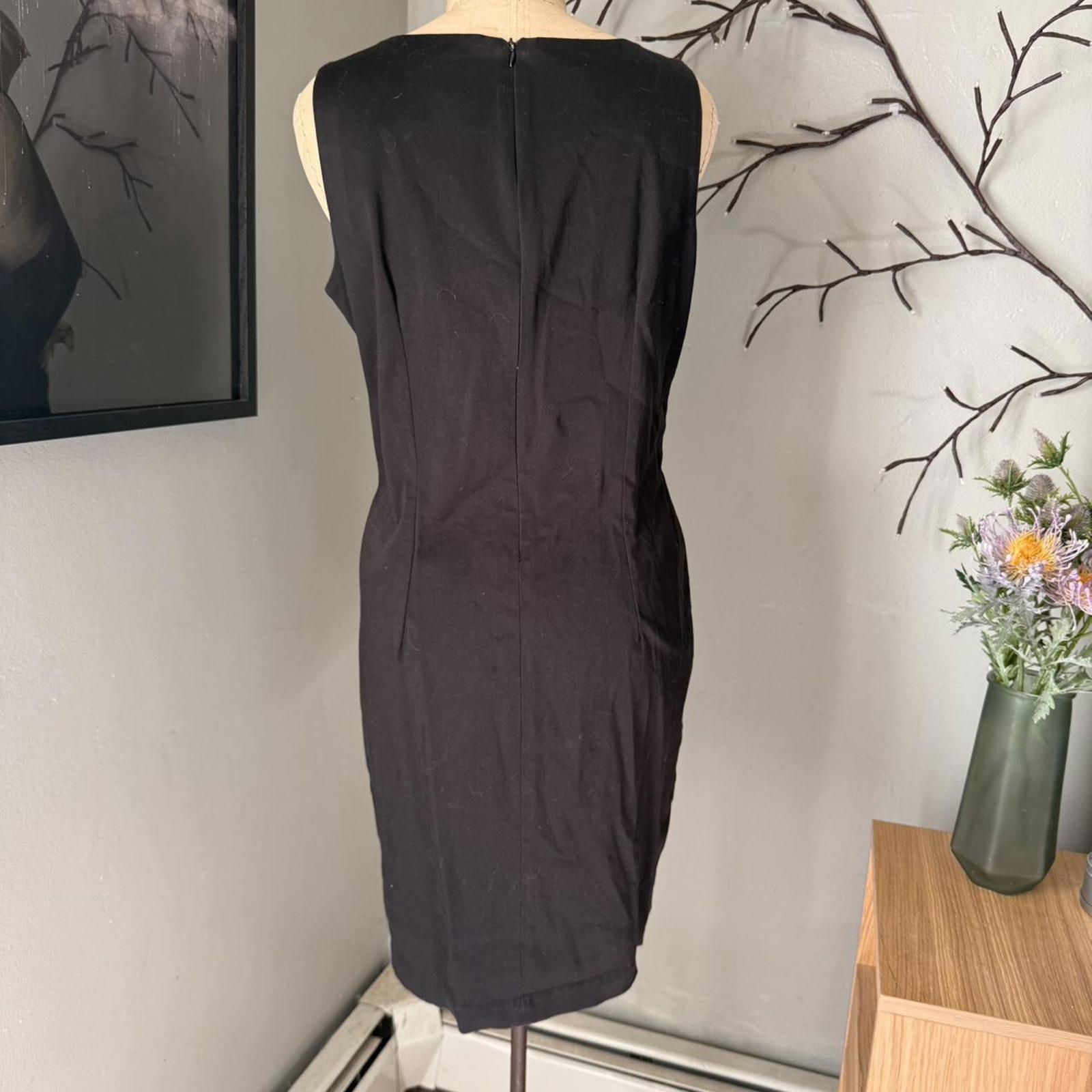 Embroidered Floral Black Dress