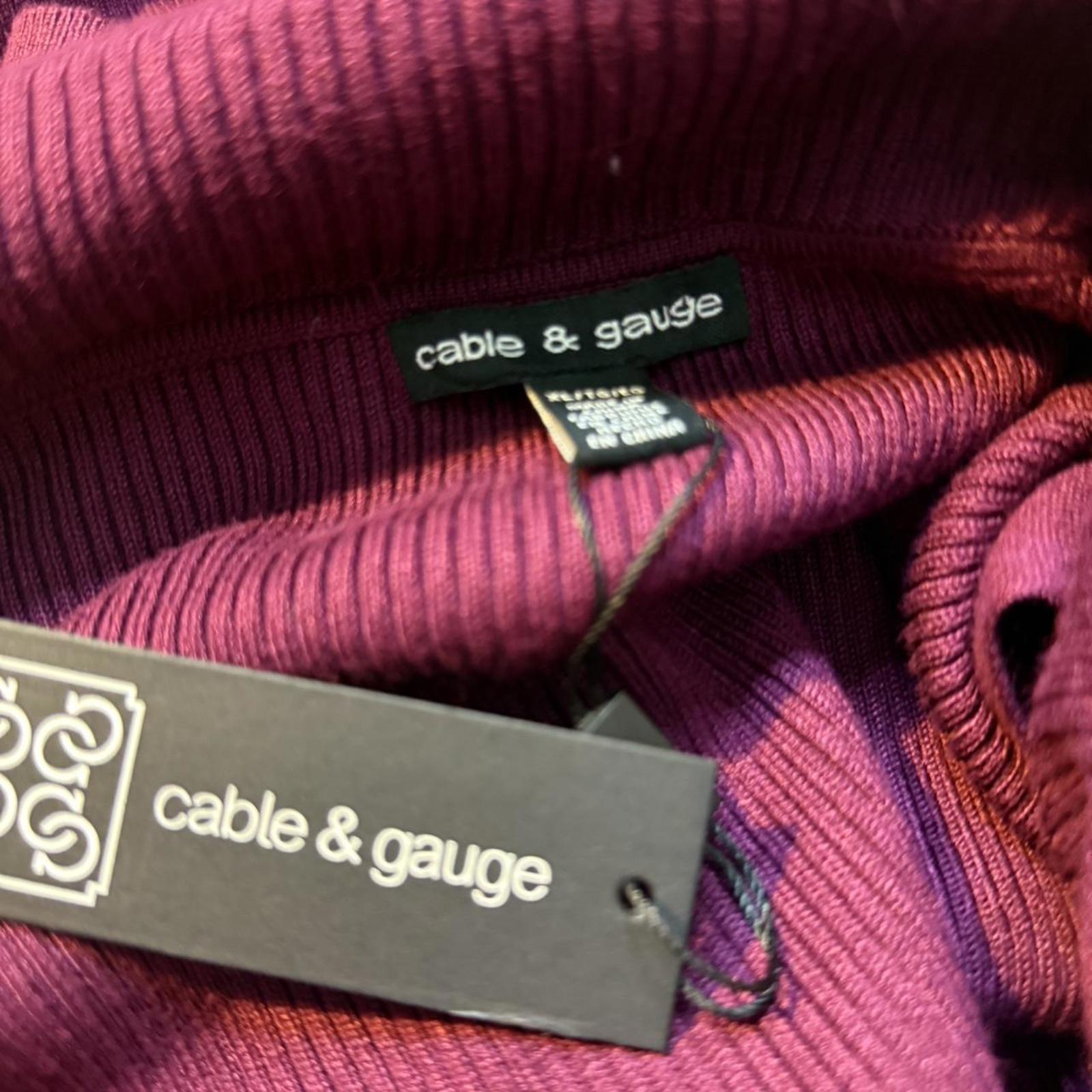 Cable & Gauge Purple Sweater Size XL