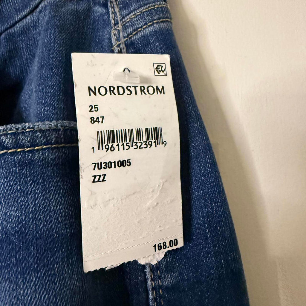 7 For All Mankind Blue Straight Leg Jeans