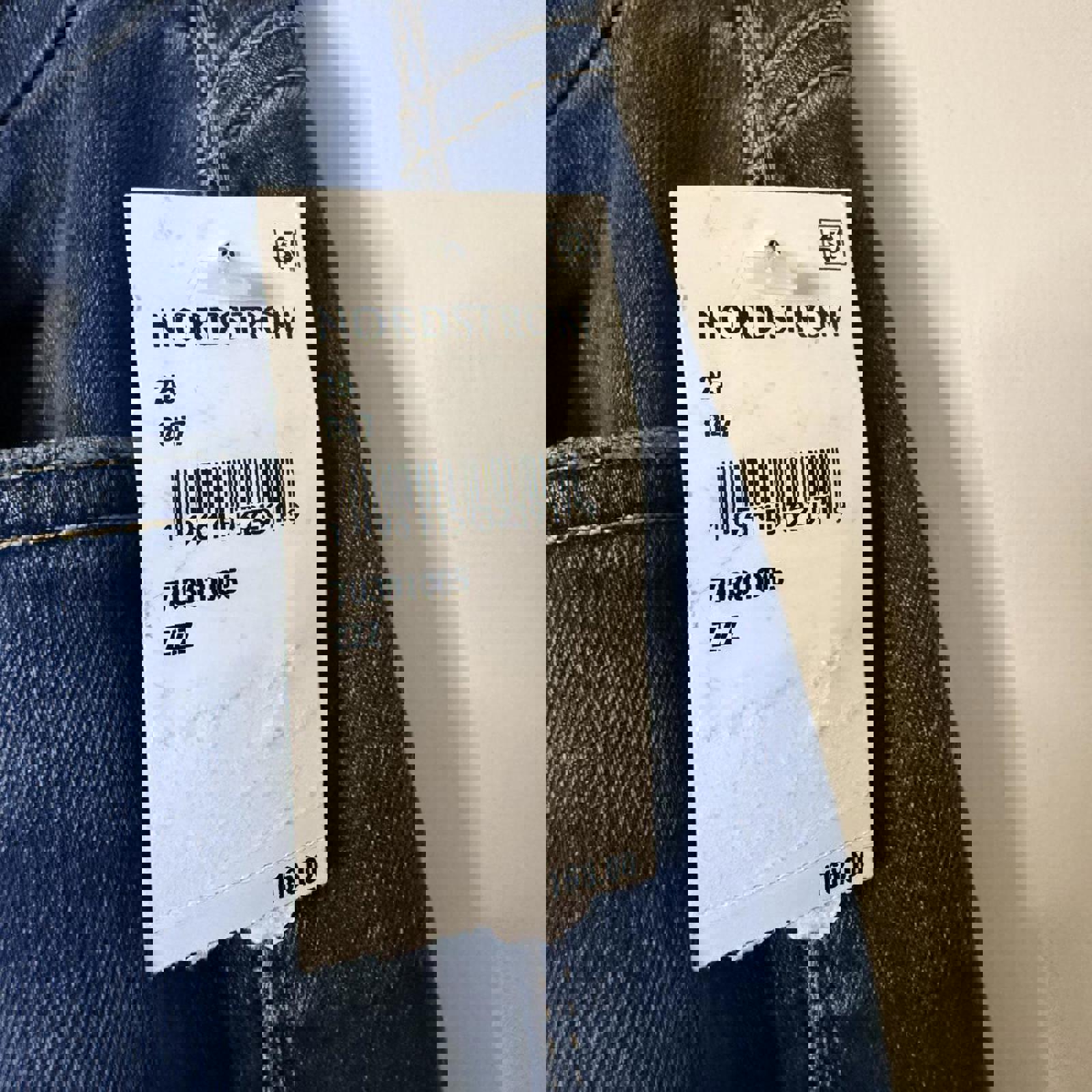 7 For All Mankind Blue Straight Leg Jeans