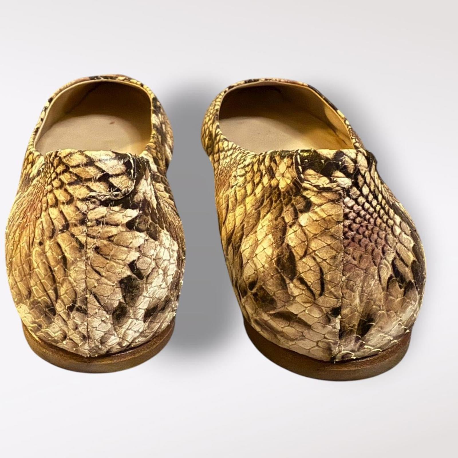 AGL Women's Snakeskin Flats Italy