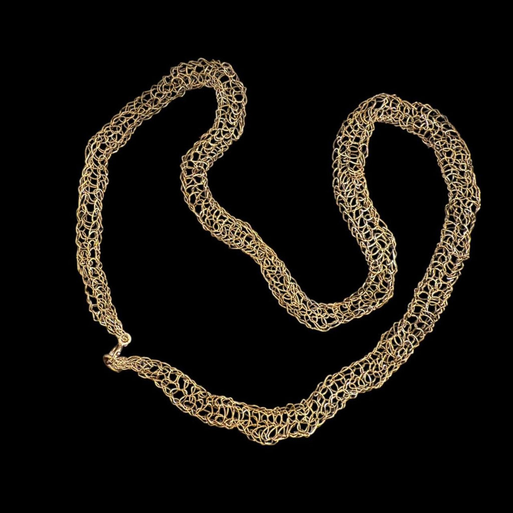 Silver Crochet Necklace