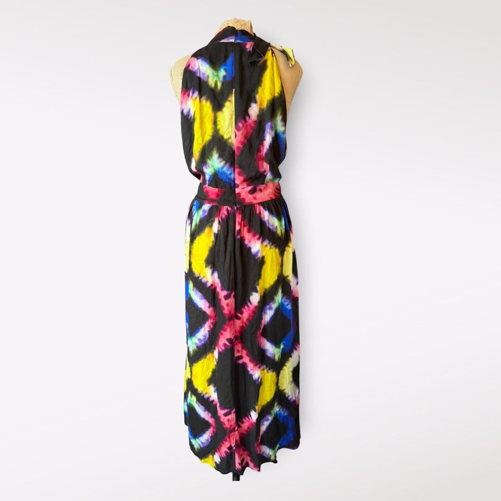 Busayo Tie-Dye Halter Maxi Dress