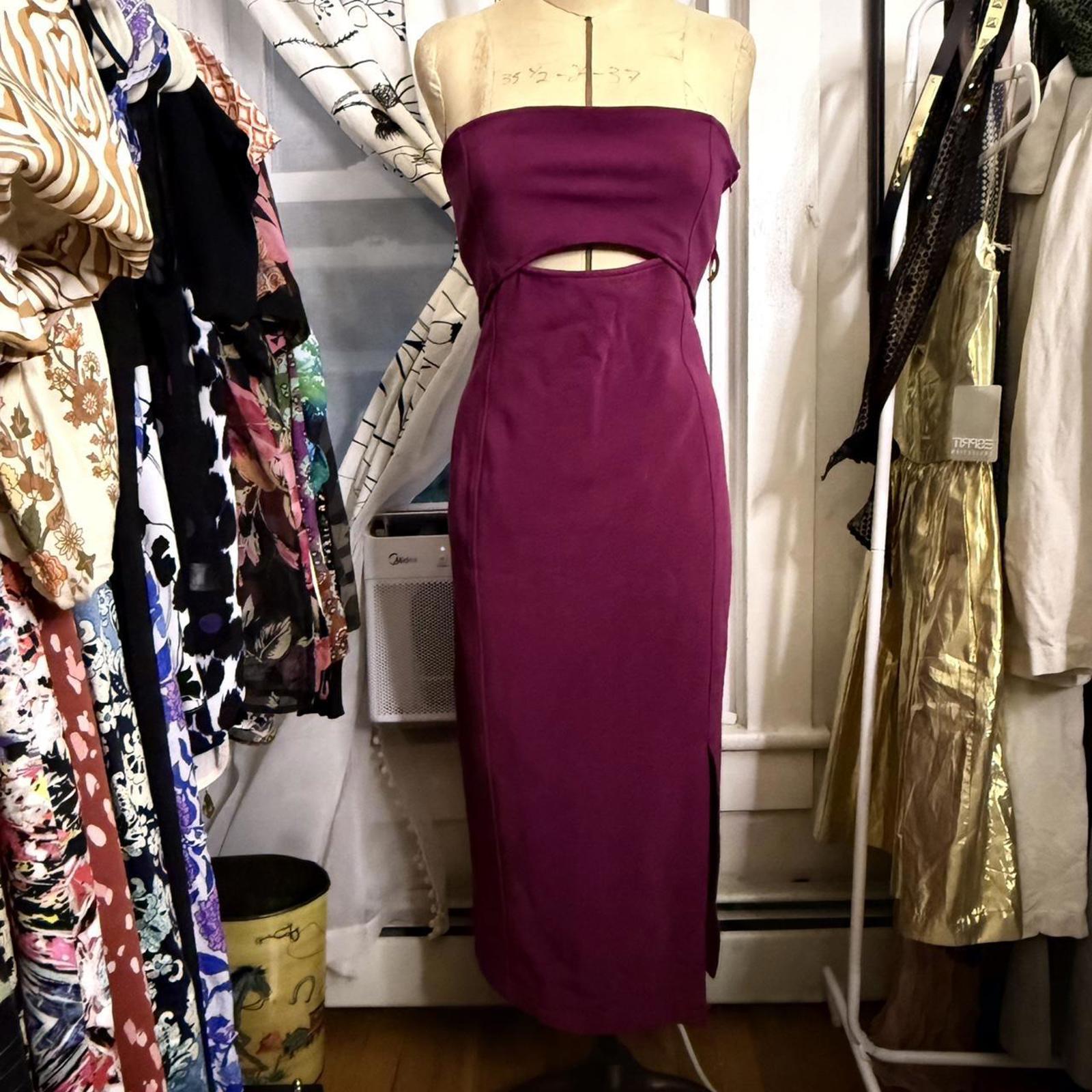Maeve for Anthropologie Burgundy Bodycon Dress