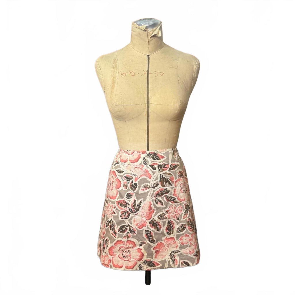 LOFT Petites Floral A-Line Skirt Size 4P