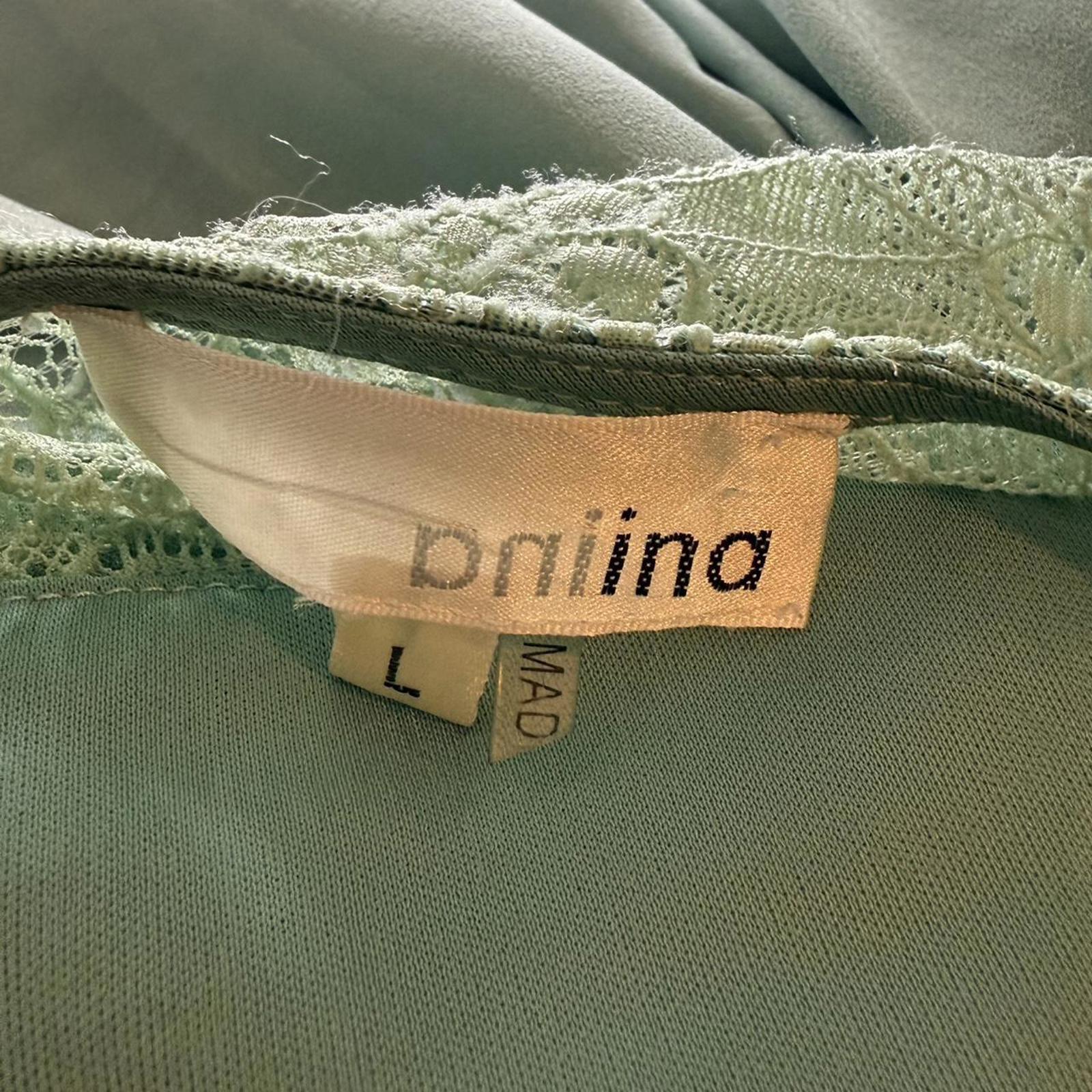 ANIINA Blue/Green Hi-Lo Midi Dress Size L