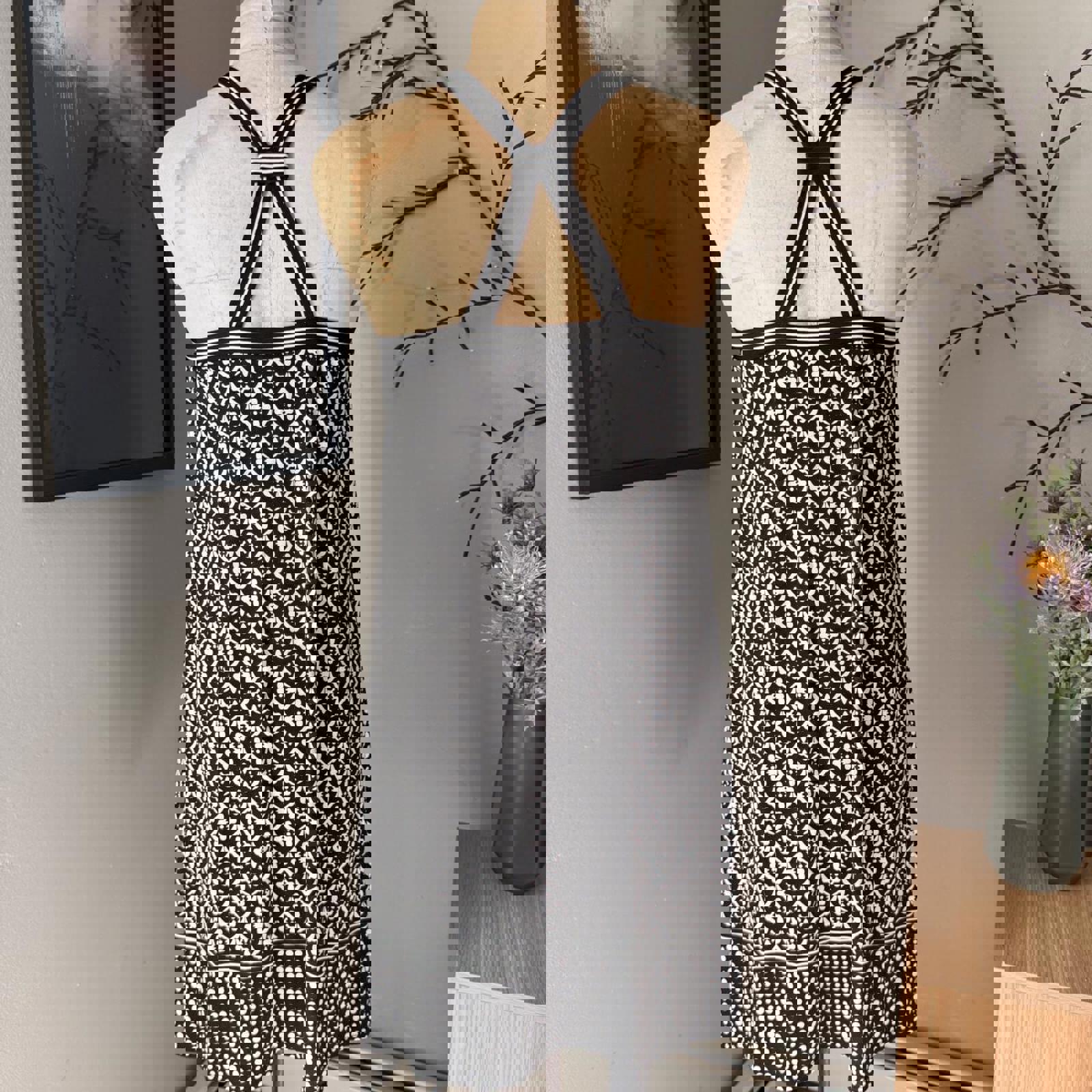 Max Studio Black and White Dress