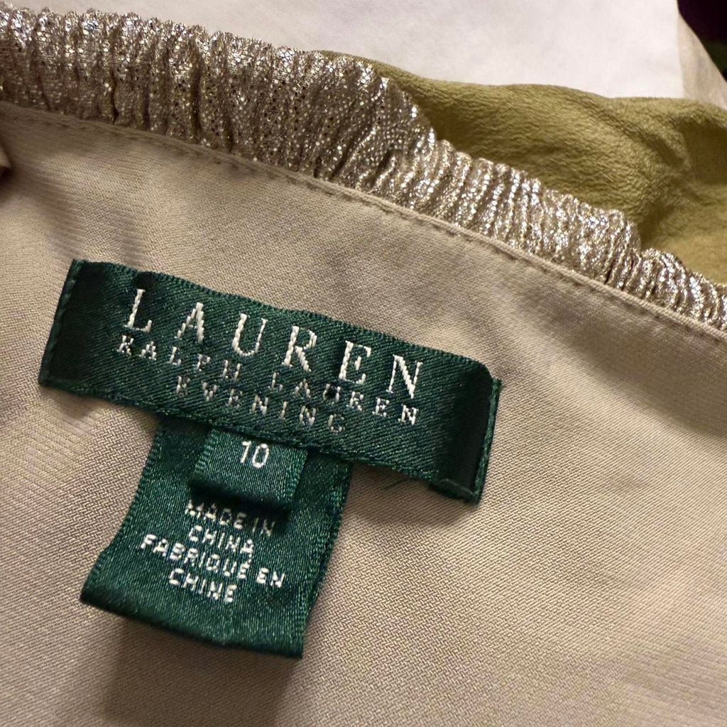 Ralph Lauren Gold Maxi Evening Dress
