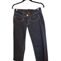 Christopher Kane Black Low-Rise Bootcut Jeans Size 8P