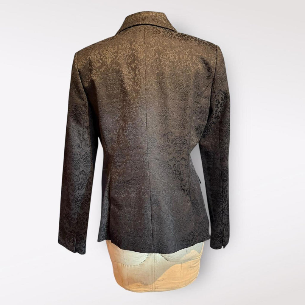 Saks Fifth Avenue Women's Black Brocade Jacket