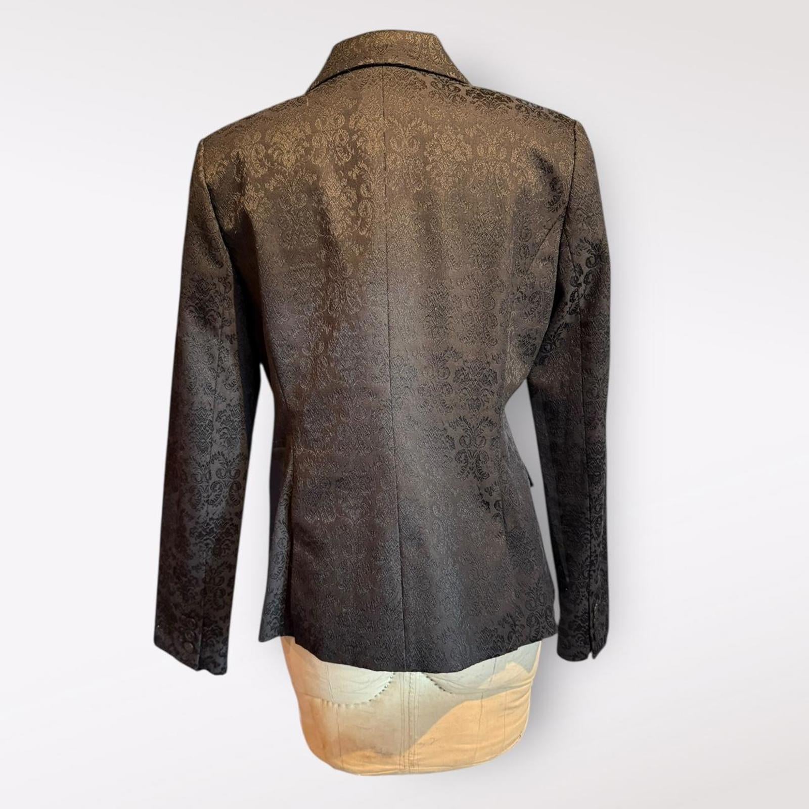 Saks Fifth Avenue Women's Black Brocade Jacket