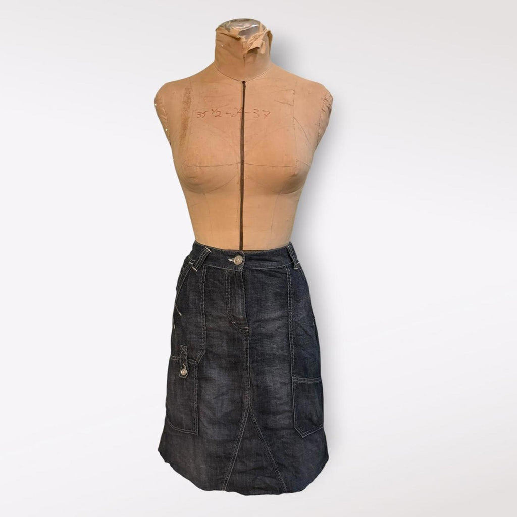 Fiorella Rubino Trissi Dark Wash Denim Skirt