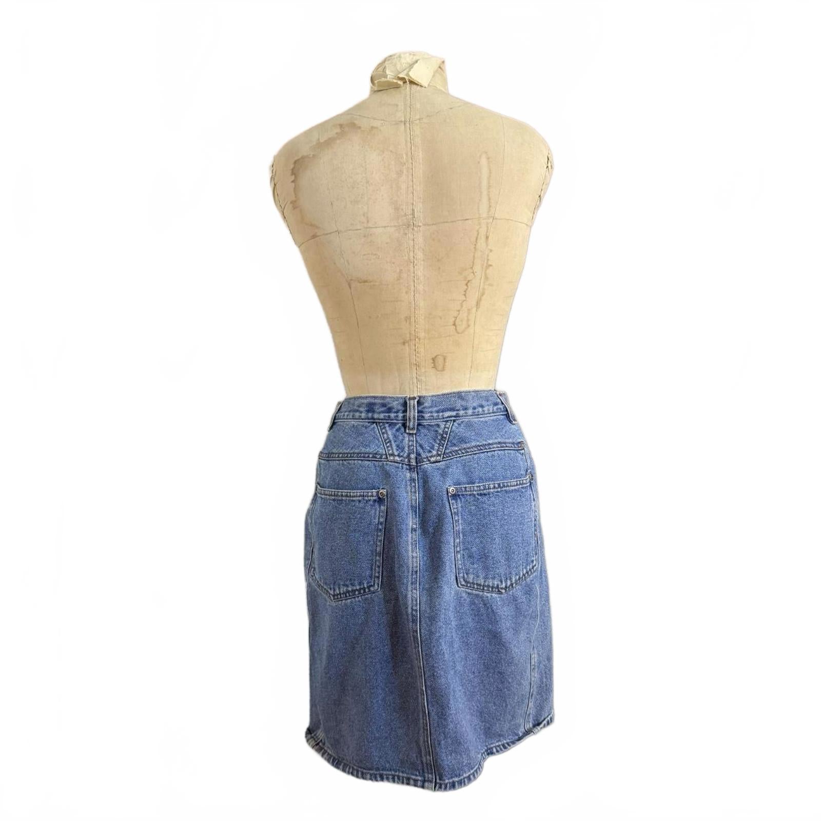 Cristina Vintage 80’s Denim Mini Skirt Size 10
