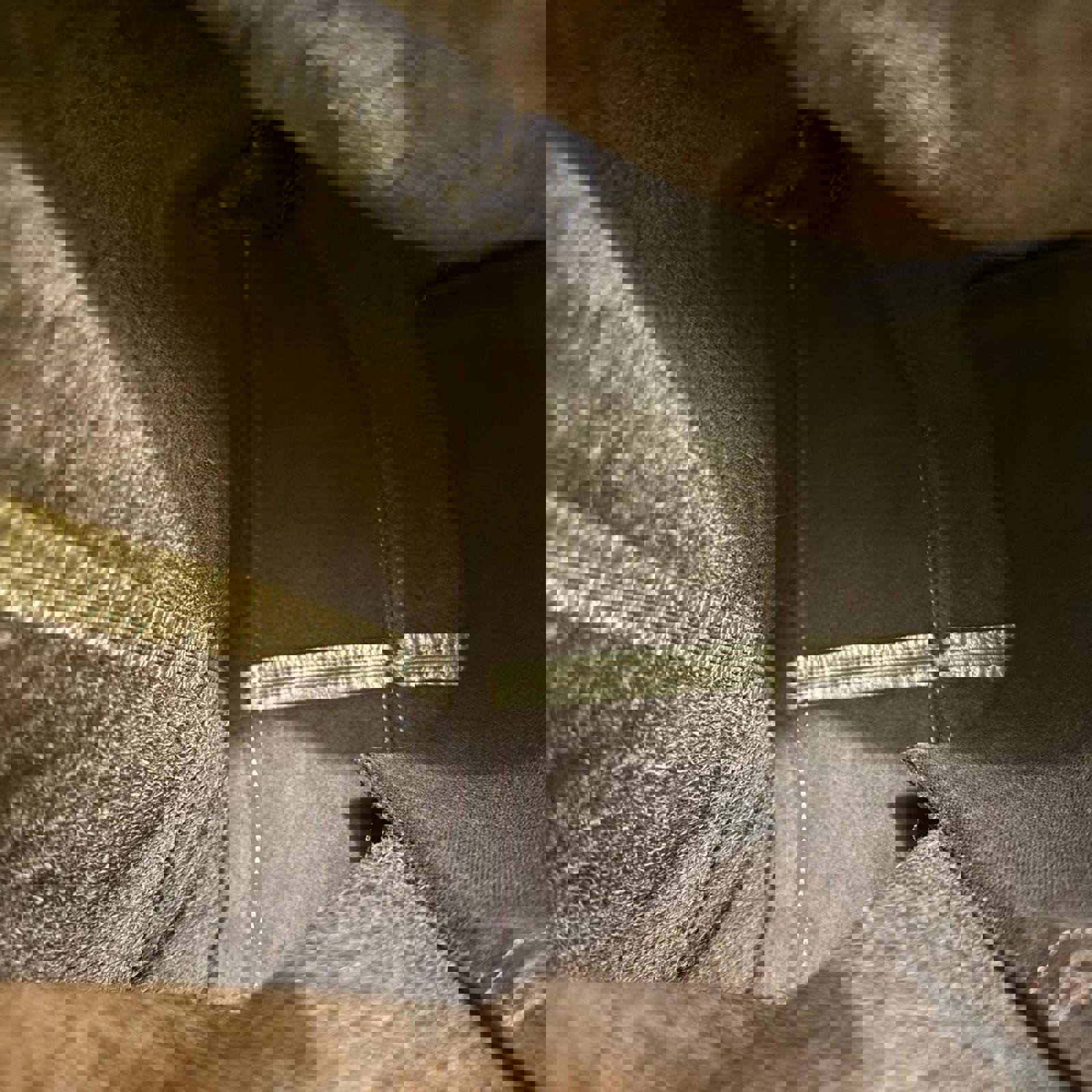 Banana Republic Large Silver Leather Shoulder Bag